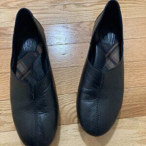 Born Ballet Flat Black Sebra Leather Loafer Shoes Flat Sz 7.5